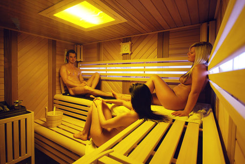Sauna s přáteli, zdroj: saunasystem.cz